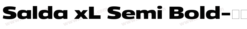 Salda xL Semi Bold字体转换